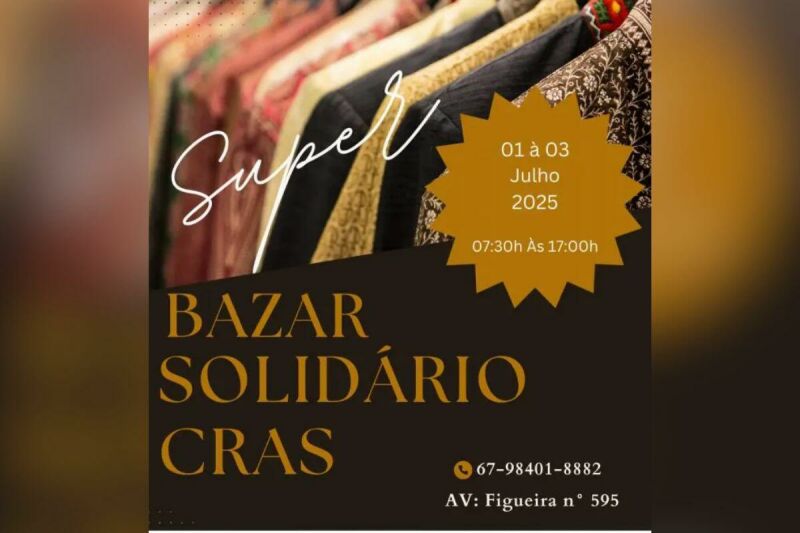 Ilustração da notícia Figueirão promove super bazar solidário do CRAS nesta terça-feira
